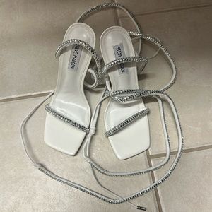 Steve Madden White Heels
